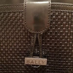 Bally black leather bag